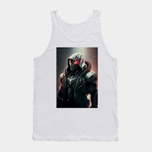 Cyborg In A Hood Tank Top